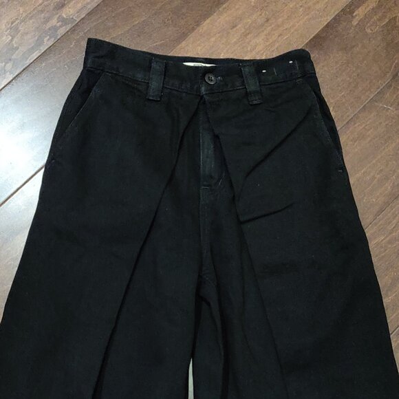 Madewell Extra Wide Leg High Rise Black Jeans SIZE 25 - Picture 2 of 9